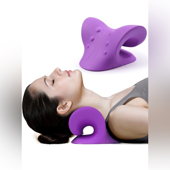 Neck and Shoulder Relaxer, Cervical Traction Device for TMJ Pain Relief - Picture 2 of 7